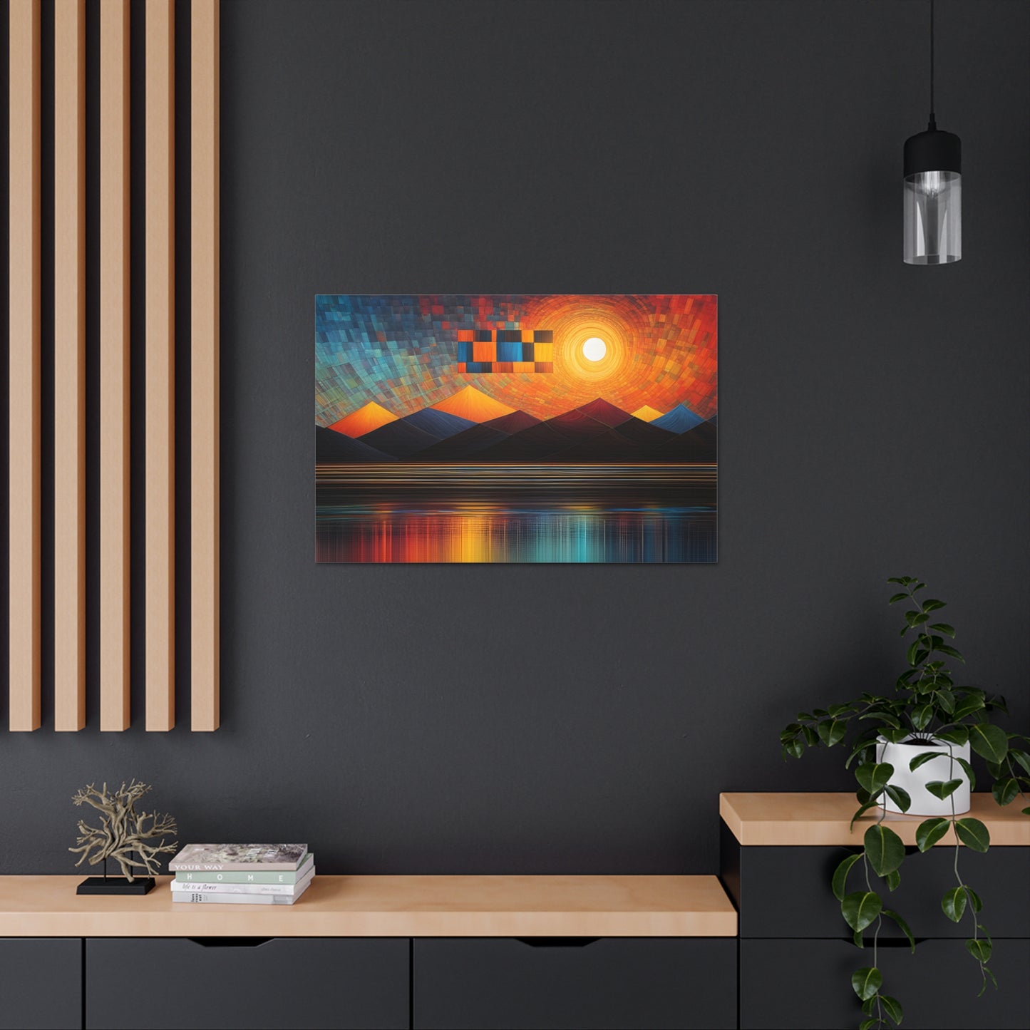 Radiant Reflections: Abstract Wall Décor