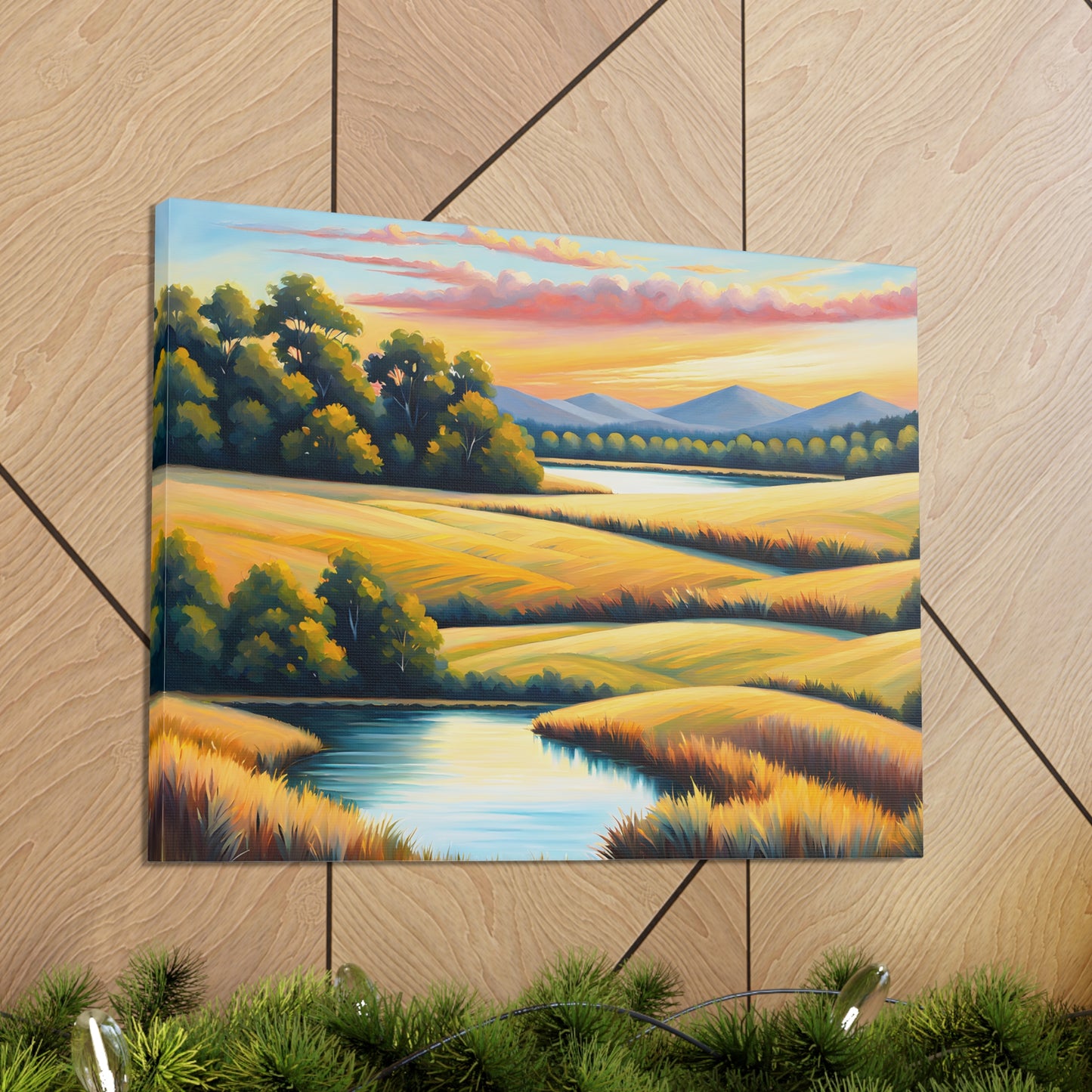 Whispering Meadows: Classic Oil Painting Wall Décor