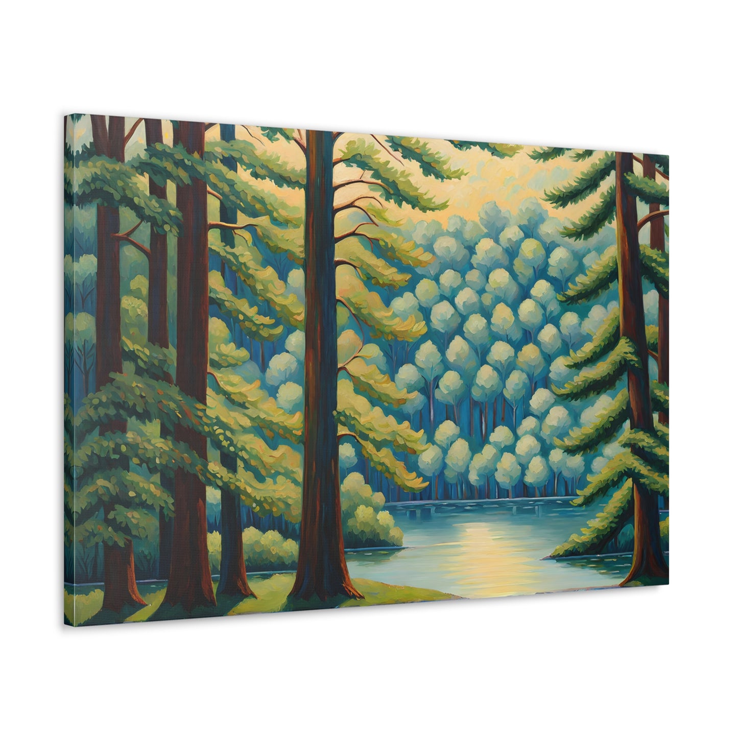 Lush Landscape: Classic Oil Painting Wall Décor