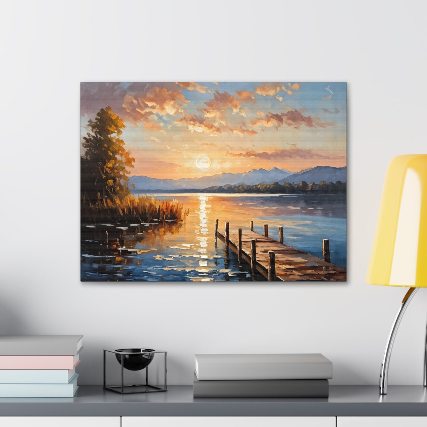 Riverside Retreat: Classic Oil Painting Wall Décor