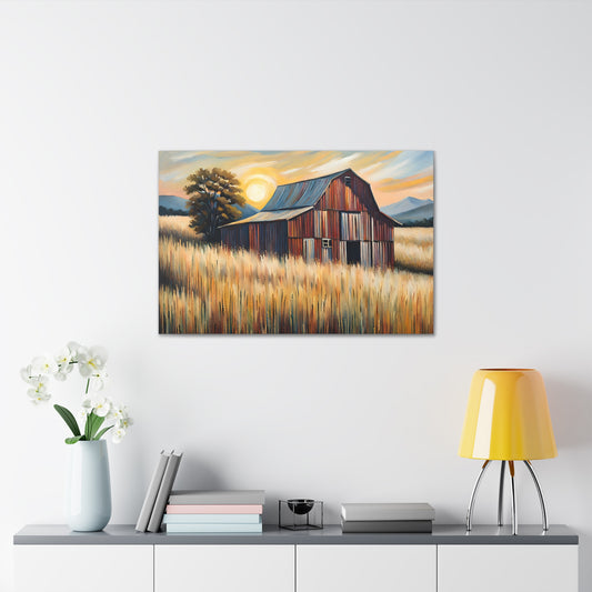 Summer’s Glow: Classic Oil Painting Wall Décor