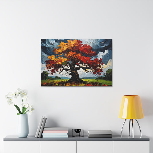 Autumn Rhapsody: Classic Oil Painting Wall Décor