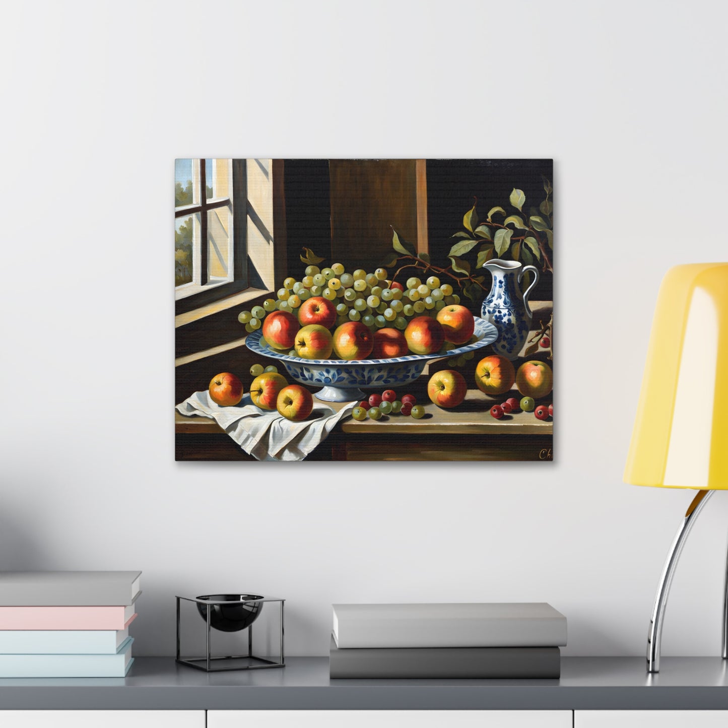 Antique Fruits: Classic Oil Painting Wall Décor