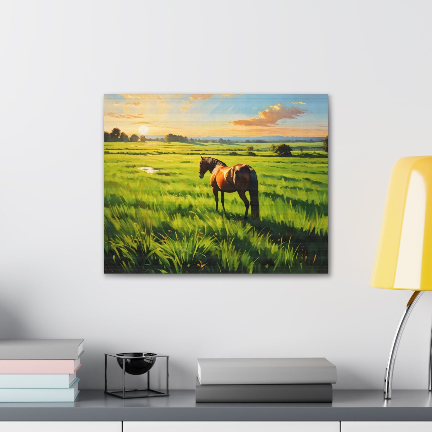 Sunrise Crest: Classic Oil Painting Wall Décor