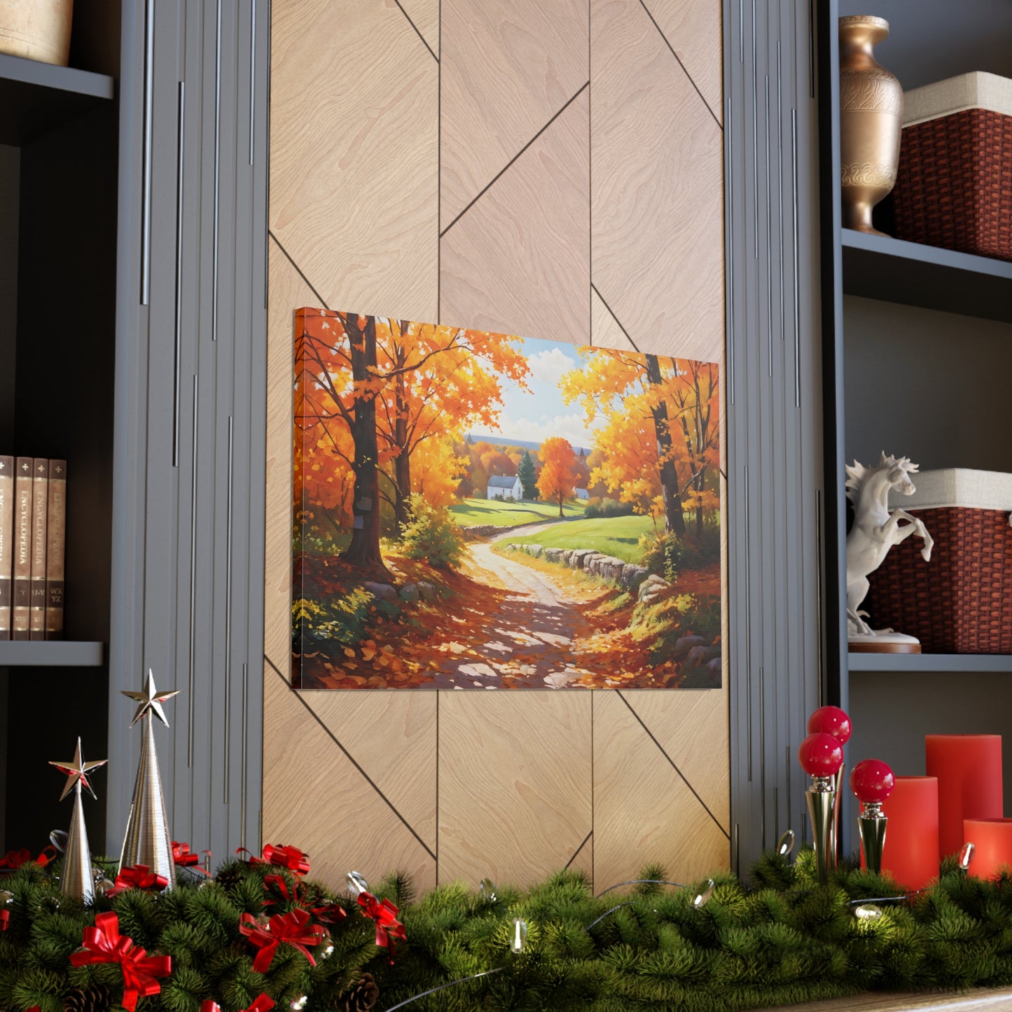 Autumn Serenity: Classic Oil Painting Wall Décor