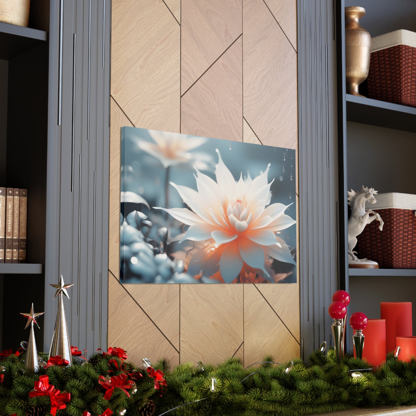 Arctic Glow: Floral Wall Décor