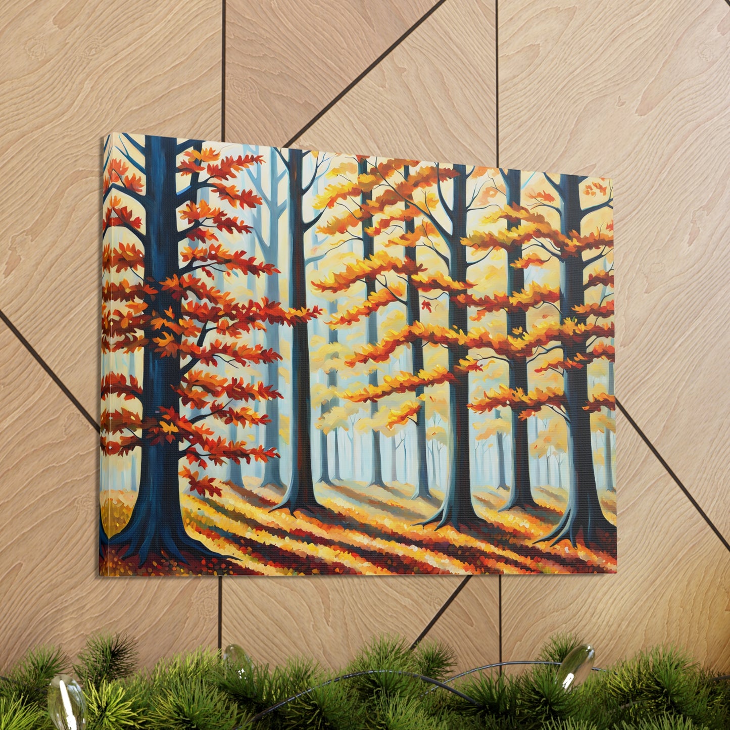 Woodland Trail: Classic Oil Painting Wall Décor