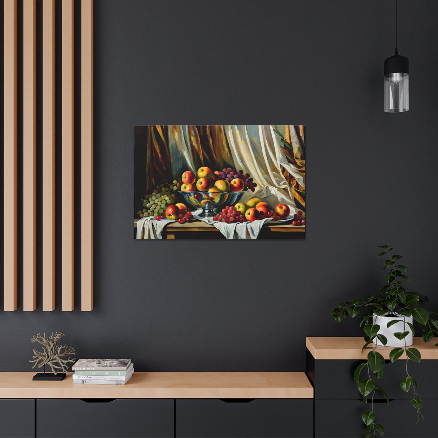 Calming Table: Classic Oil Painting Wall Décor