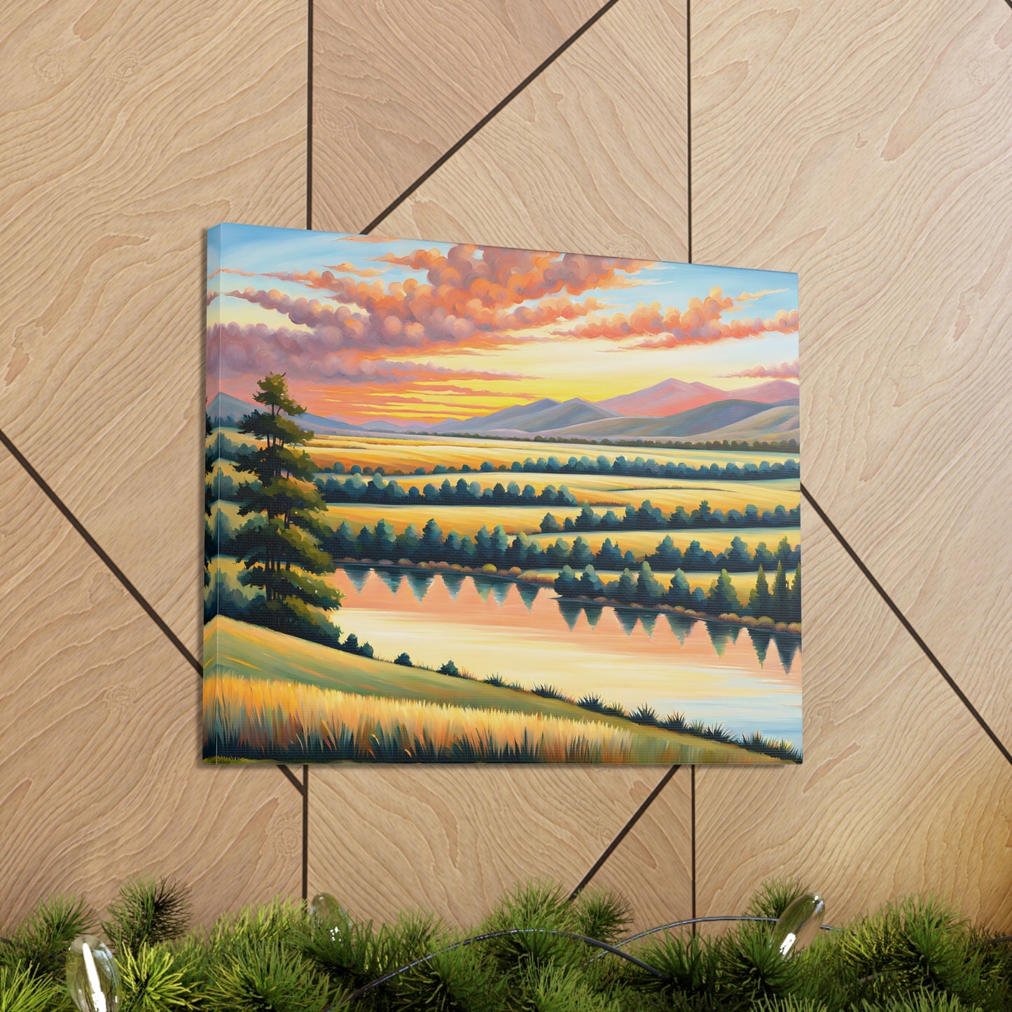 Quiet Canyon: Classic Oil Painting Wall Décor