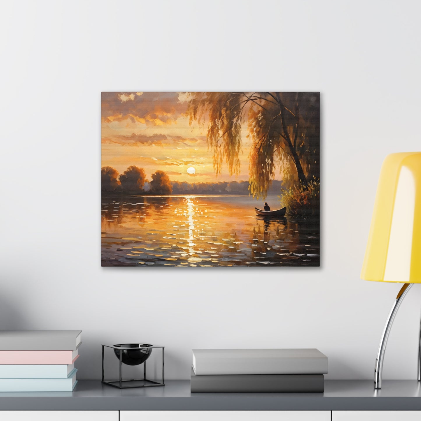 Coastal Serenity: Classic Oil Painting Wall Décor