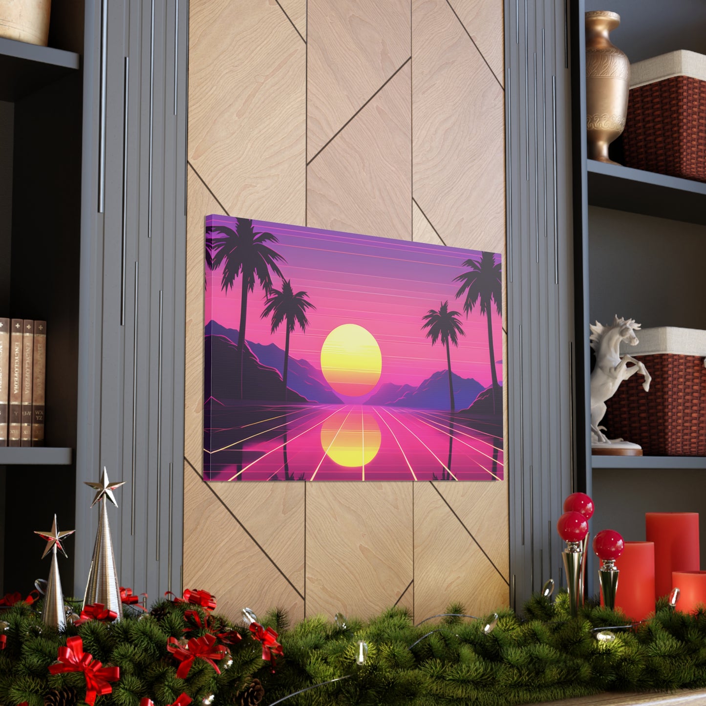 Neon Palms: Outrun Wall Décor