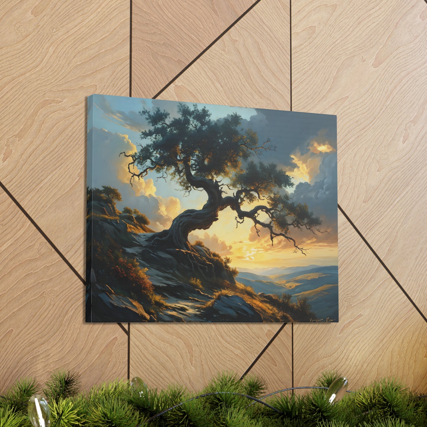 Peaceful Refuge: Classic Oil Painting Wall Décor