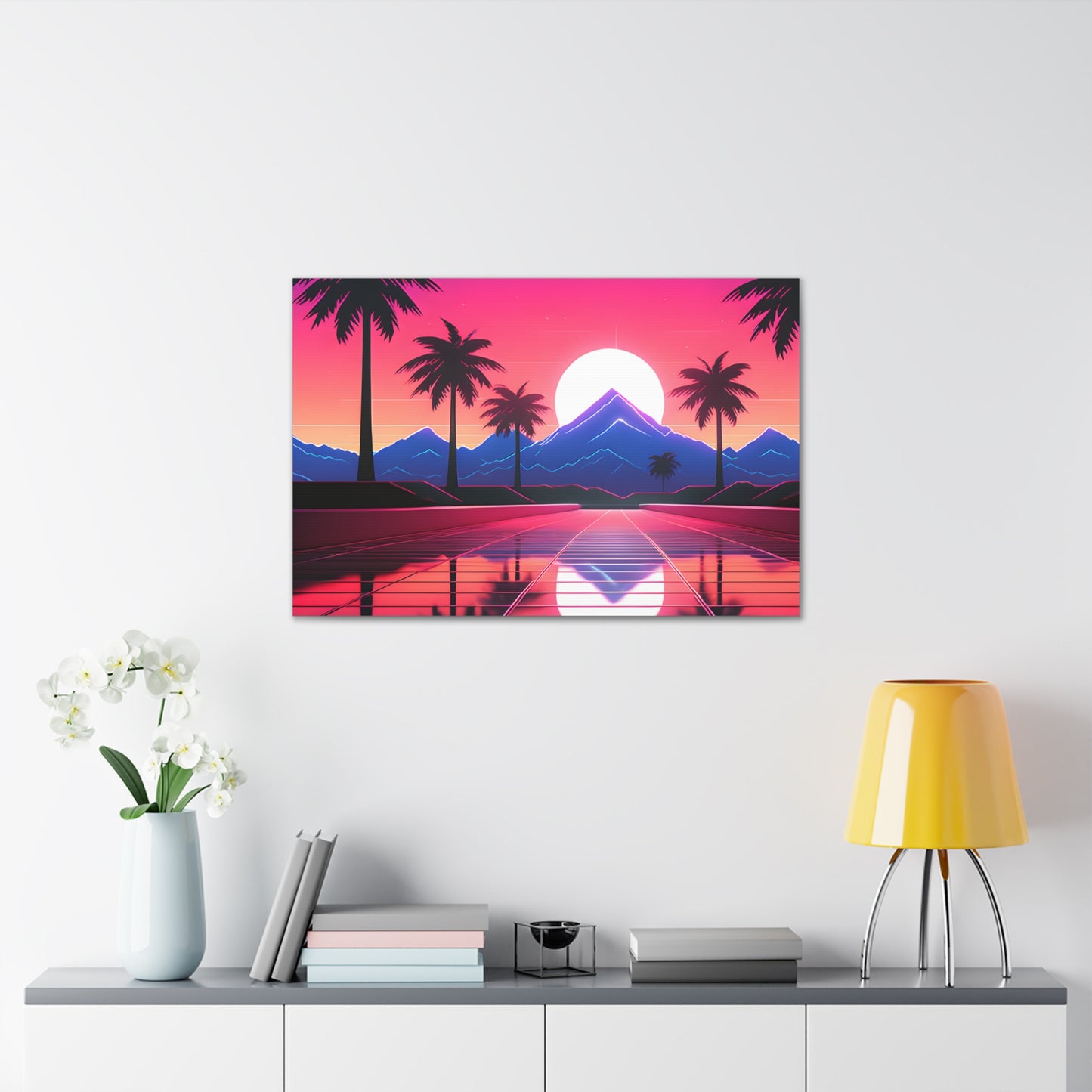 Palmwave: Outrun Wall Décor