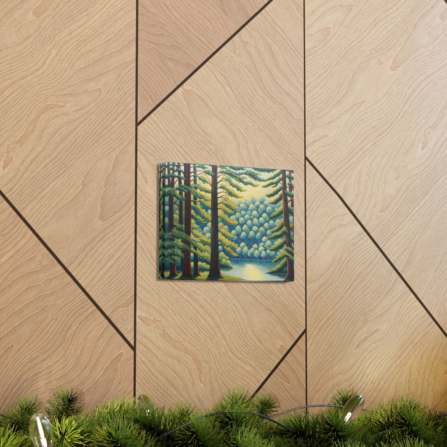 Lush Landscape: Classic Oil Painting Wall Décor