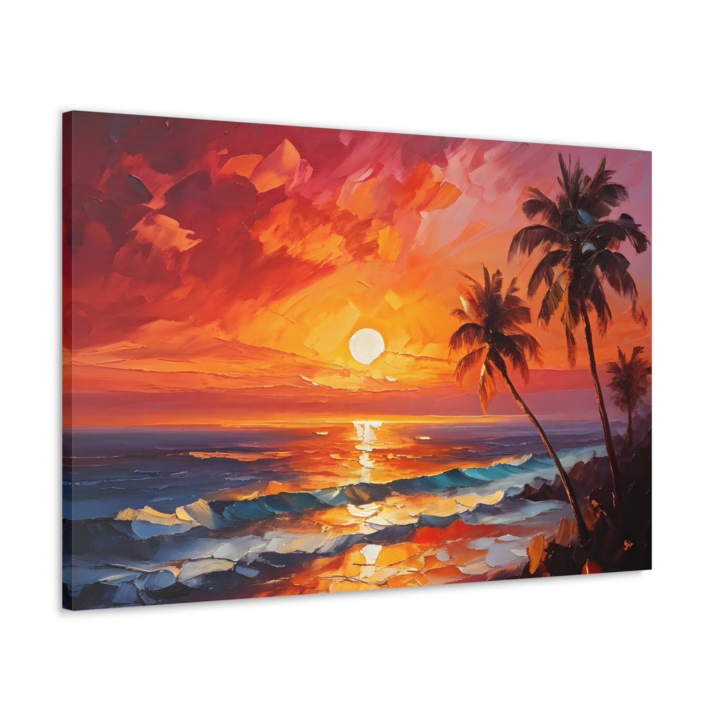 Ocean’s Edge: Classic Oil Painting Wall Décor