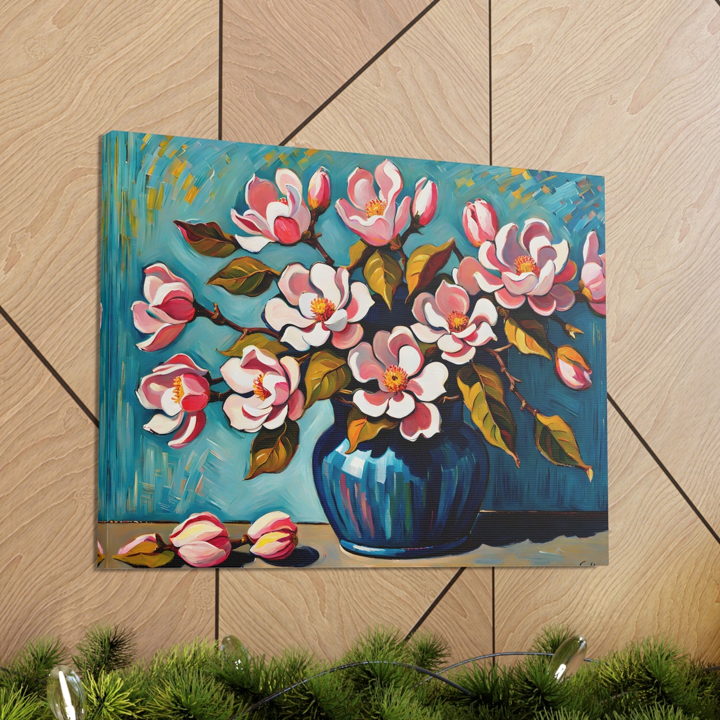 Lush Primrose: Classic Oil Painting Wall Décor