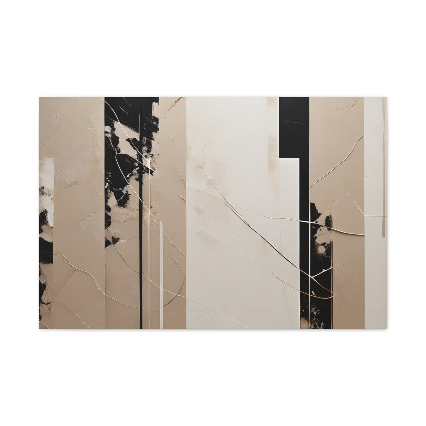 Minimalist Mirage: Abstract Beige Wall Décor