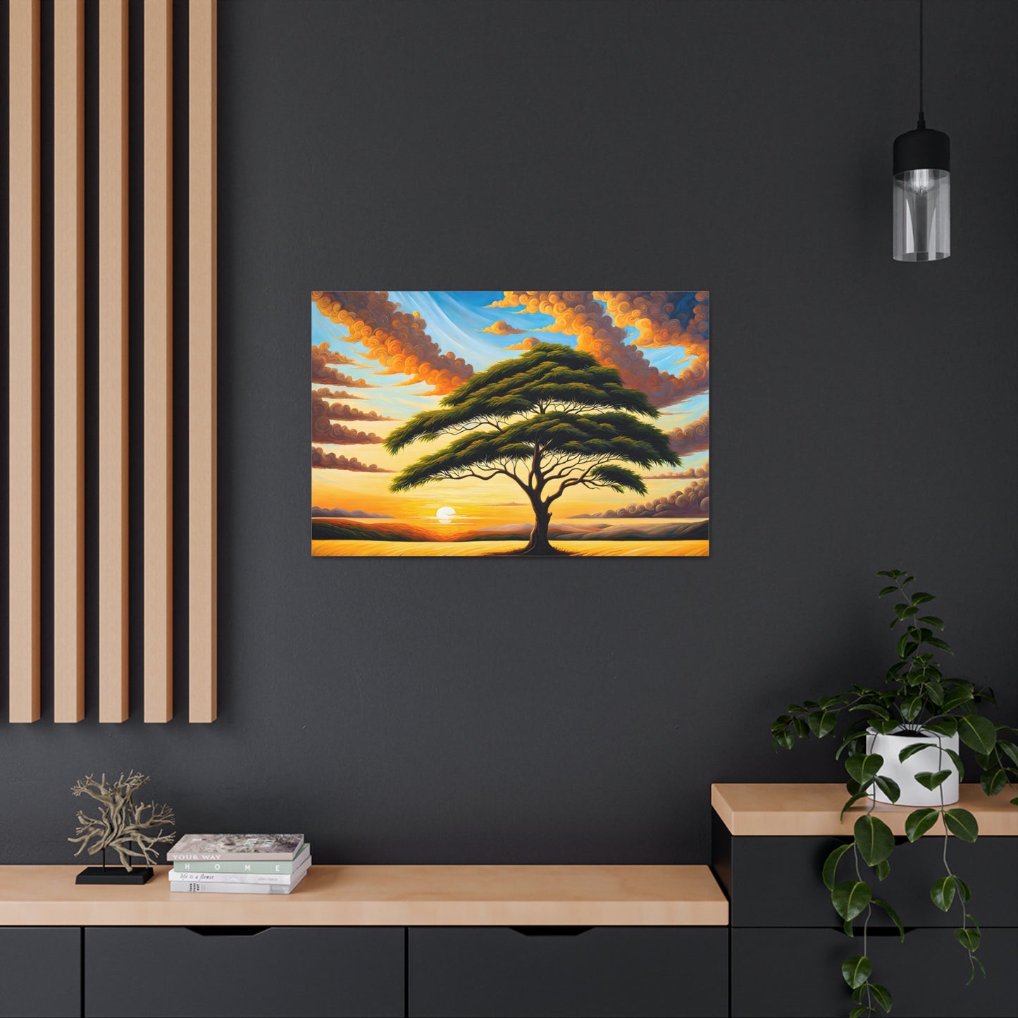 Vast Acacia: Classic Oil Painting Wall Décor