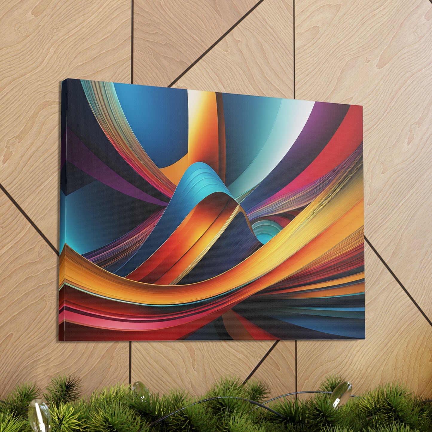 Etheric Waves: Abstract Wall Décor