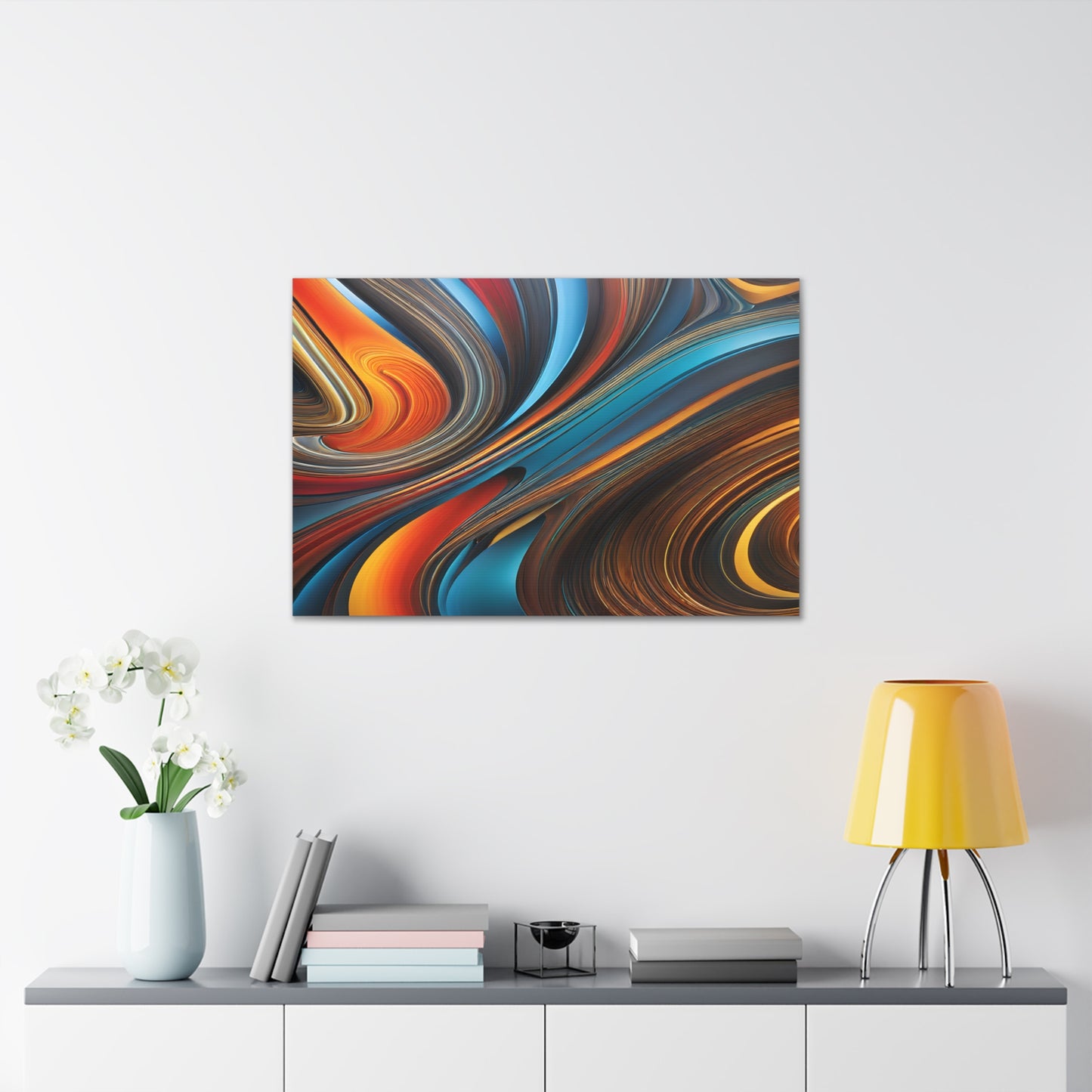 Enigmatic Waves: Abstract Wall Décor