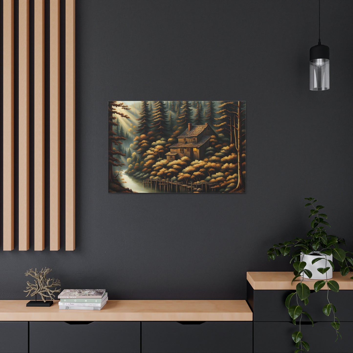 Verdant Retreat: Classic Oil Painting Wall Décor