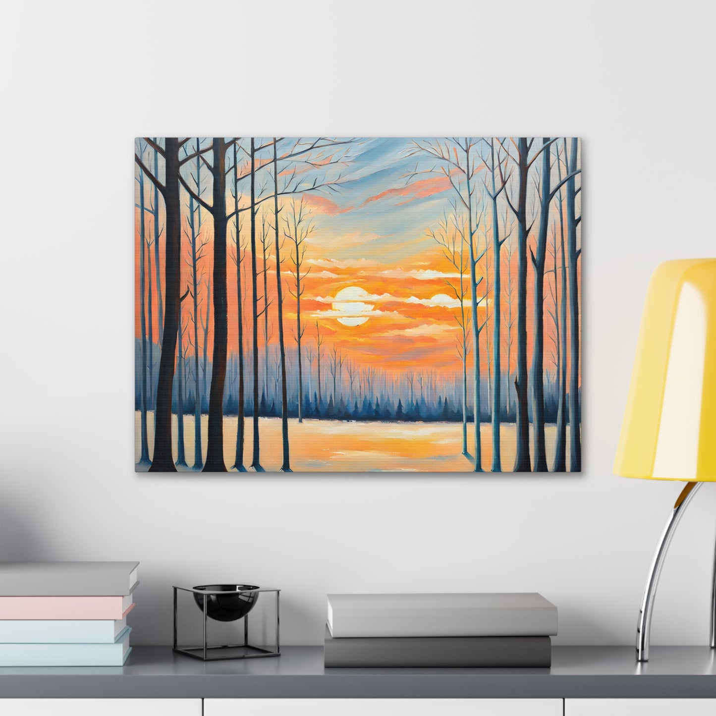 Autumn’s Embrace: Classic Oil Painting Wall Décor