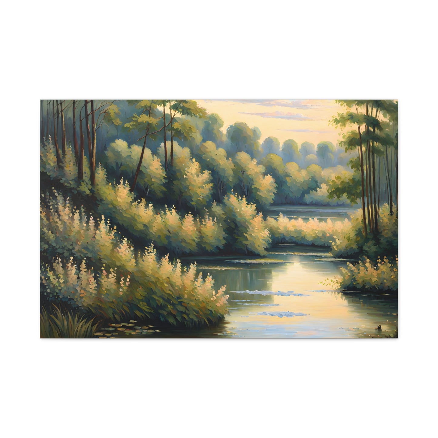 Mystic River: Classic Oil Painting Wall Décor