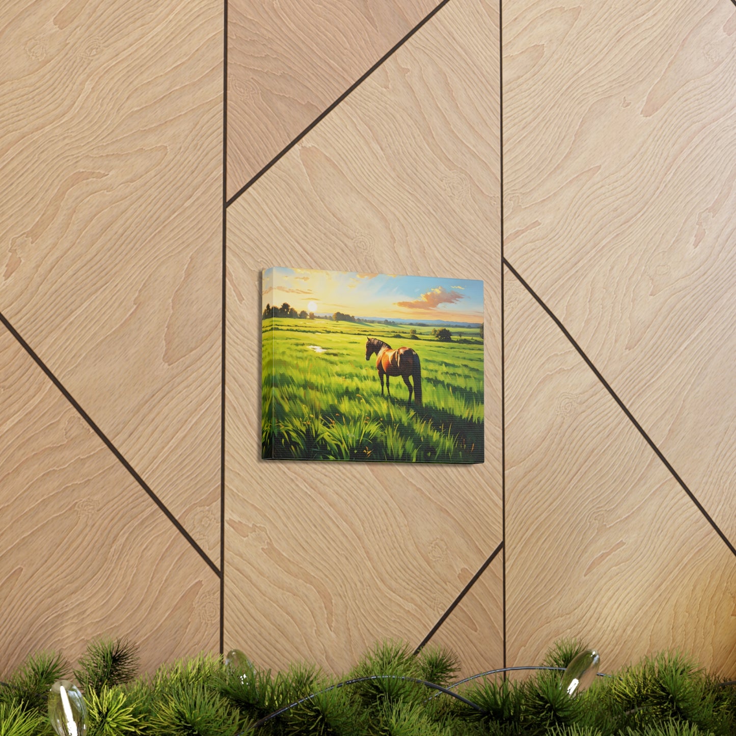 Sunrise Crest: Classic Oil Painting Wall Décor