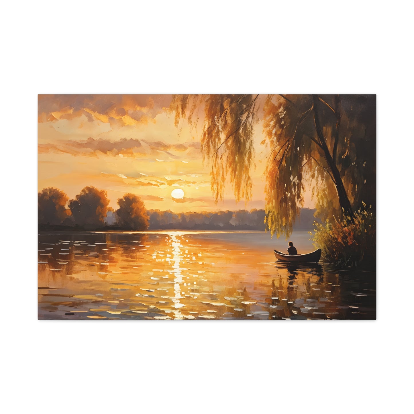 Coastal Serenity: Classic Oil Painting Wall Décor