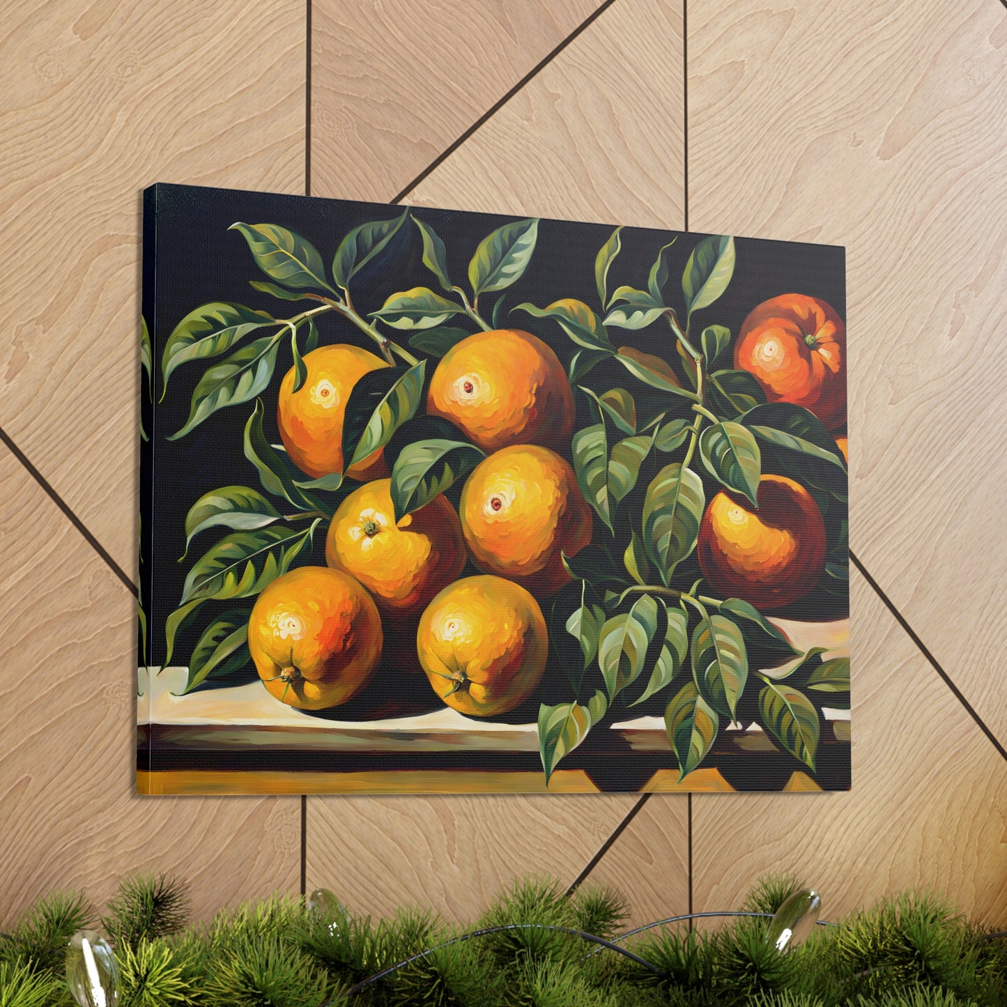 Lush Citrus: Classic Oil Painting Wall Décor