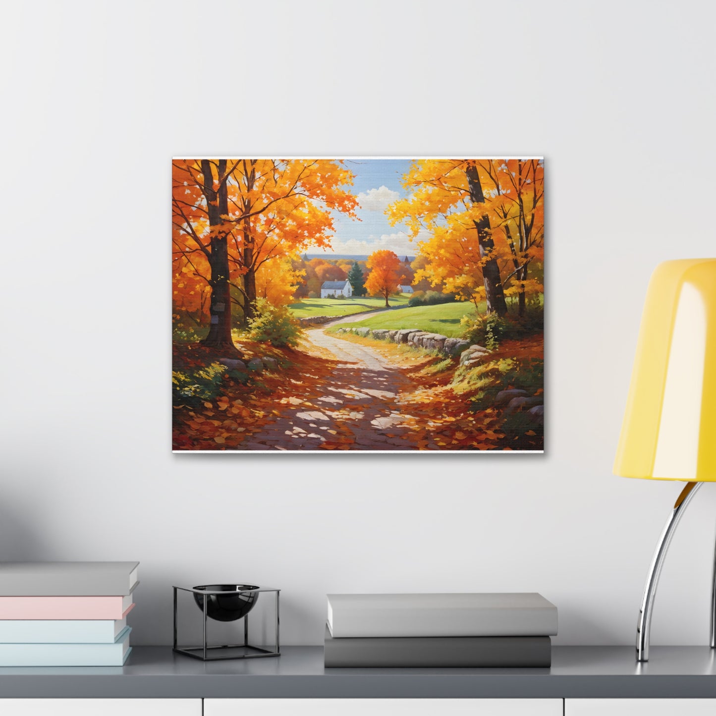 Autumn Serenity: Classic Oil Painting Wall Décor