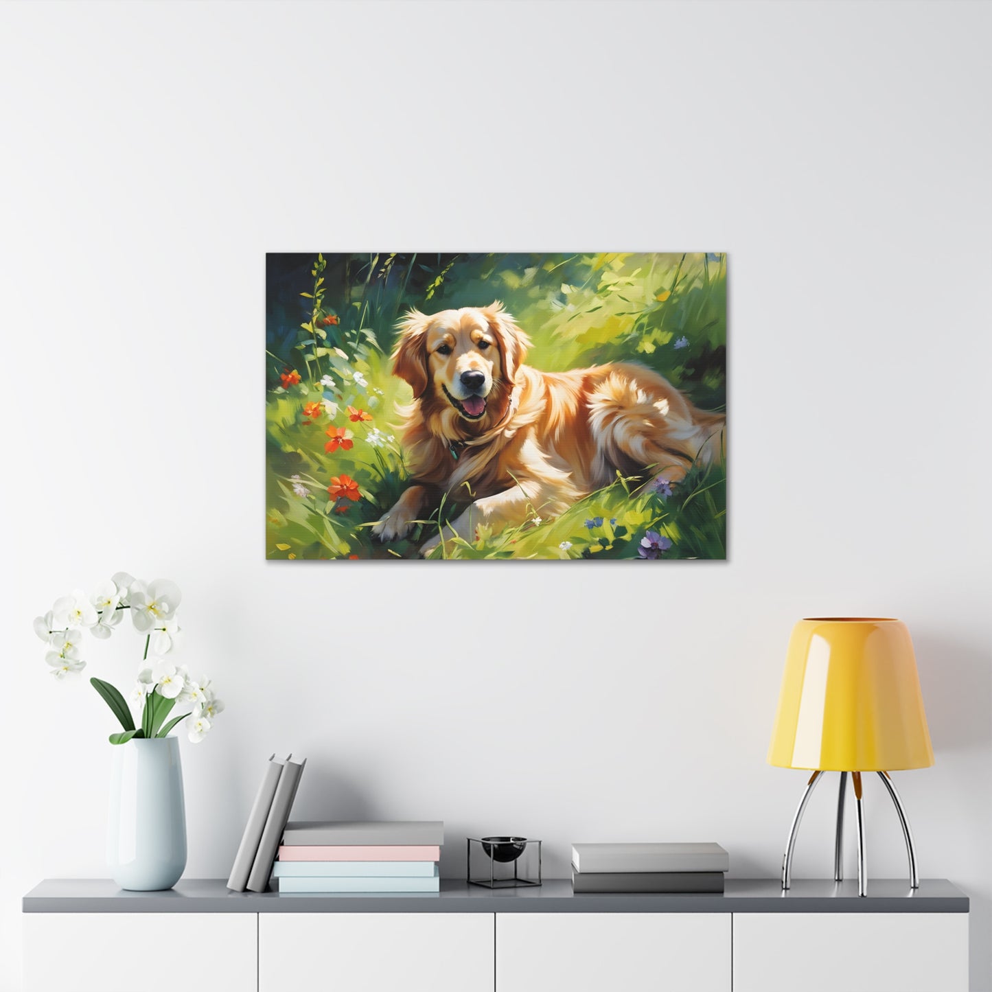 Golden Bluff: Classic Oil Painting Wall Décor