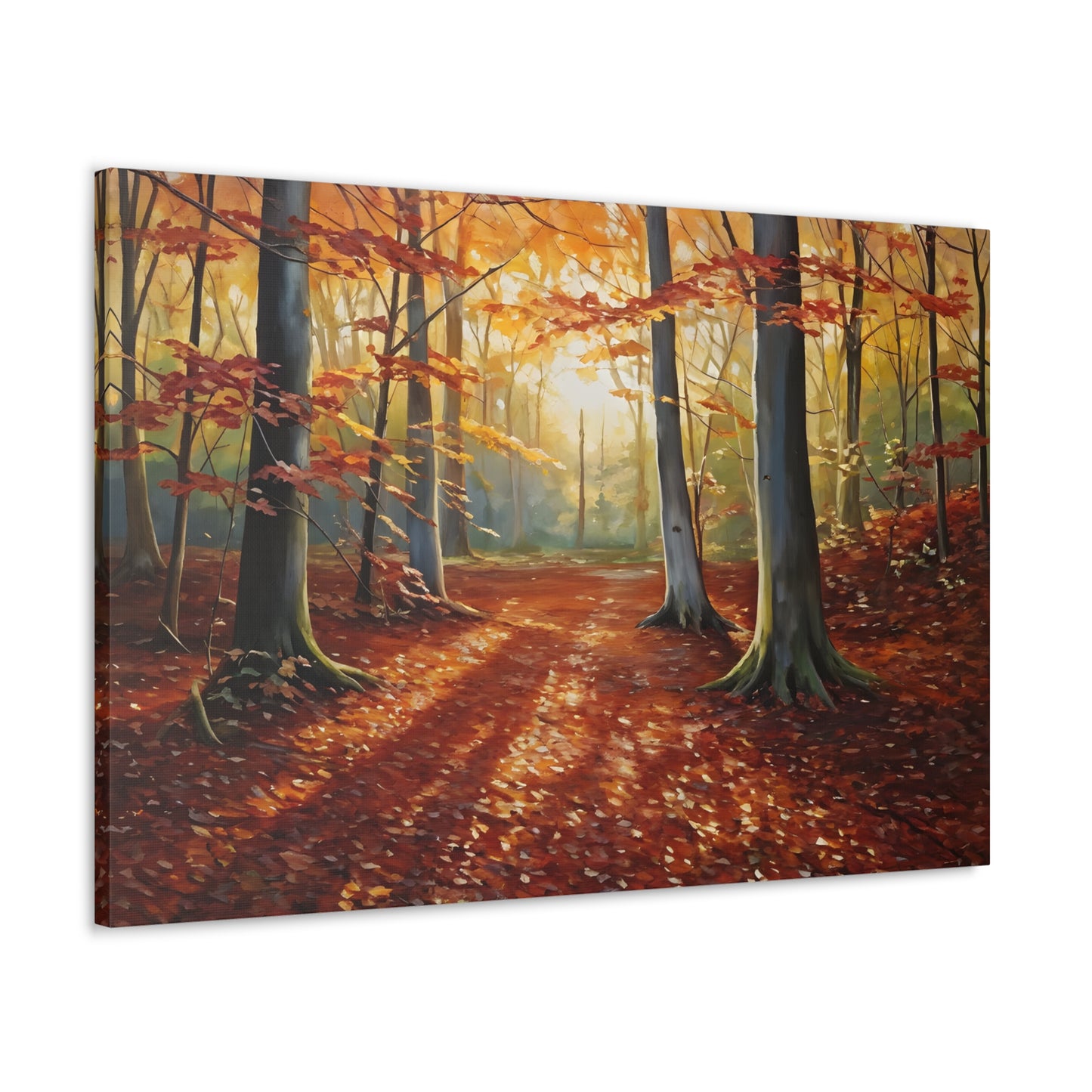 Woodland Trail: Classic Oil Painting Wall Décor