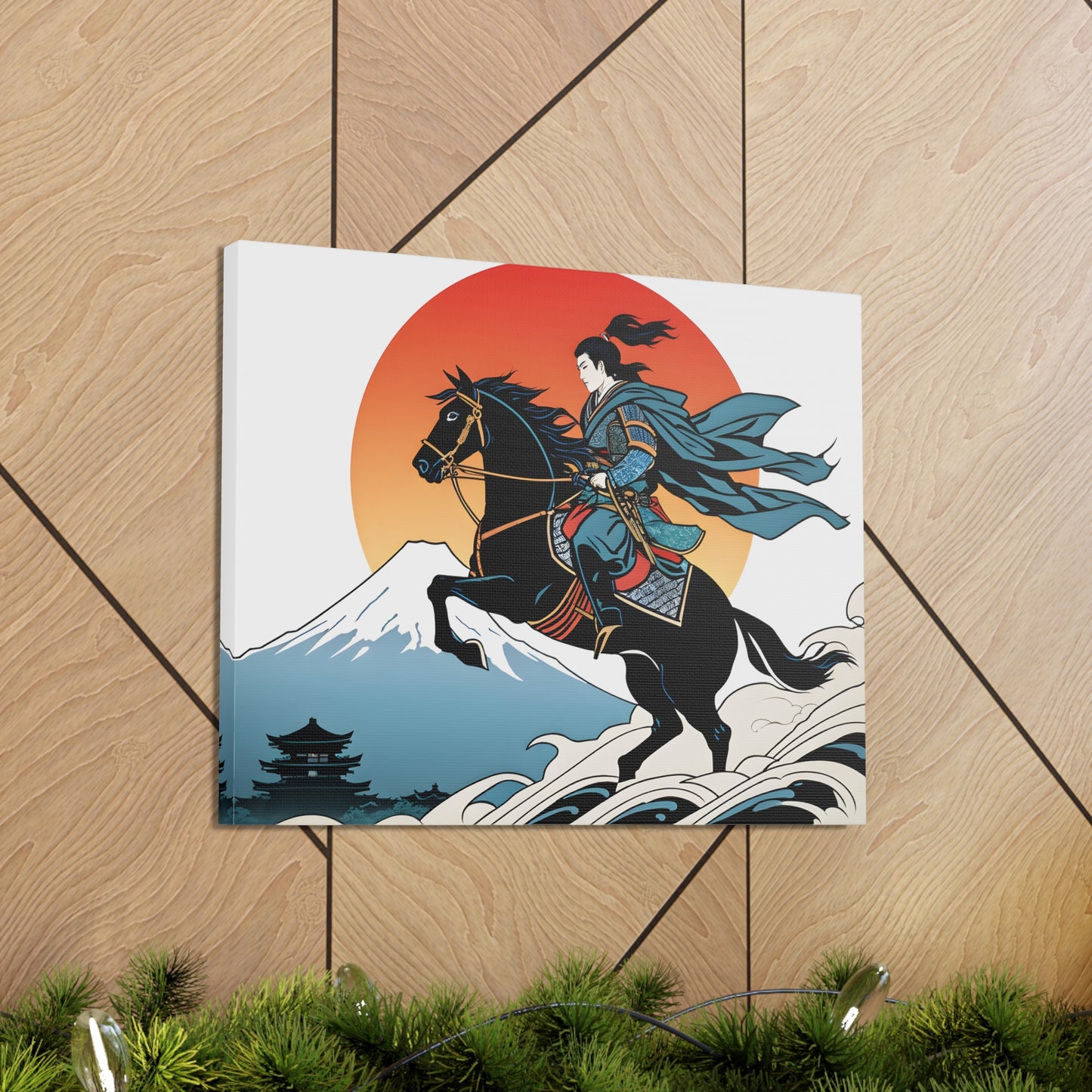 Samurai Sunset: Ukiyo-e Wall Décor