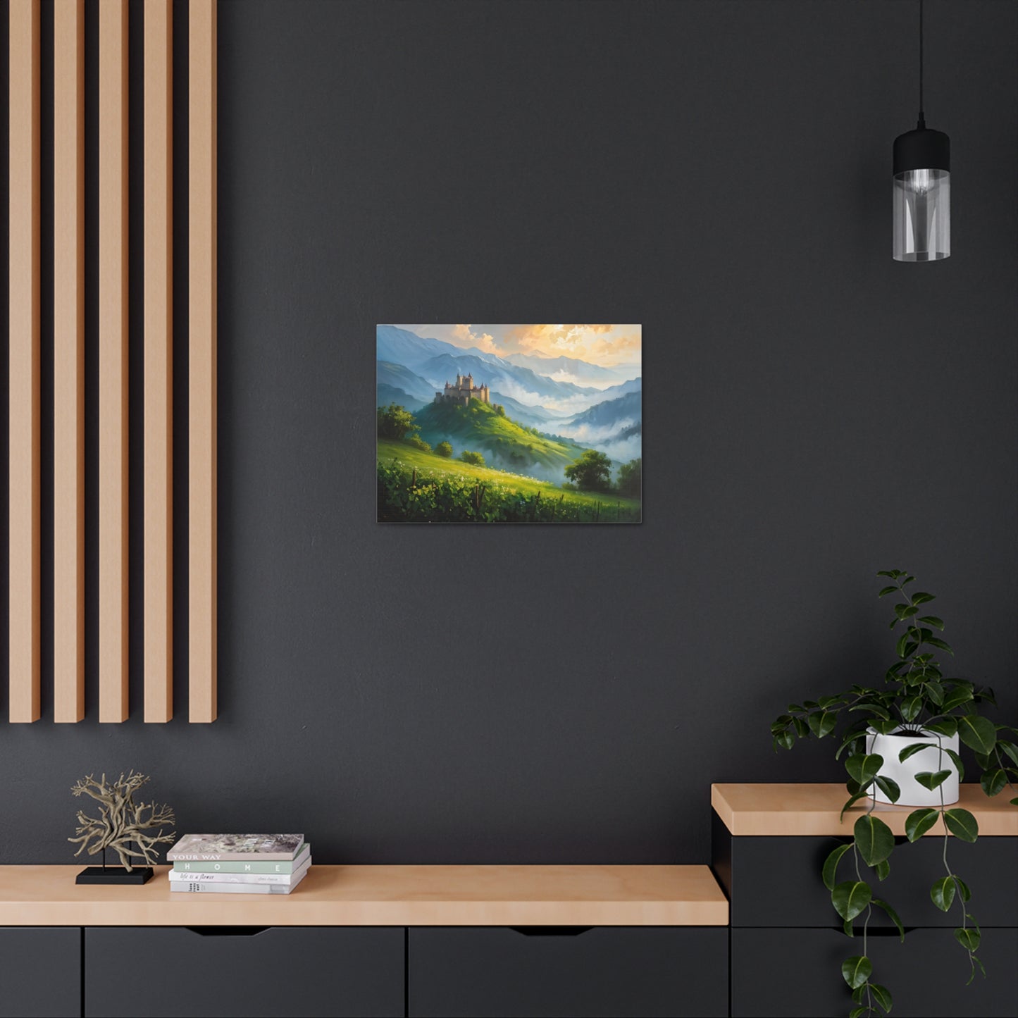 Mountain’s Heart: Classic Oil Painting Wall Décor