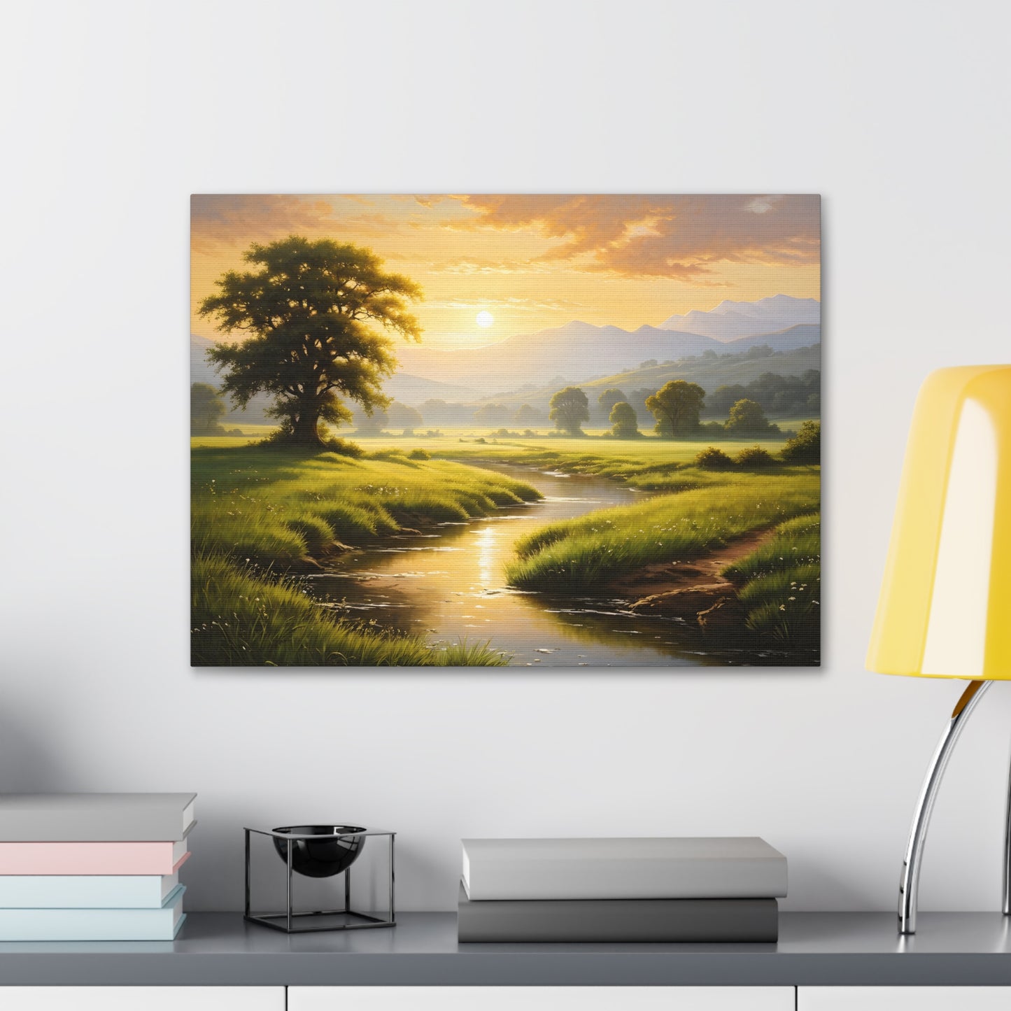 Golden Valley: Classic Oil Painting Wall Décor