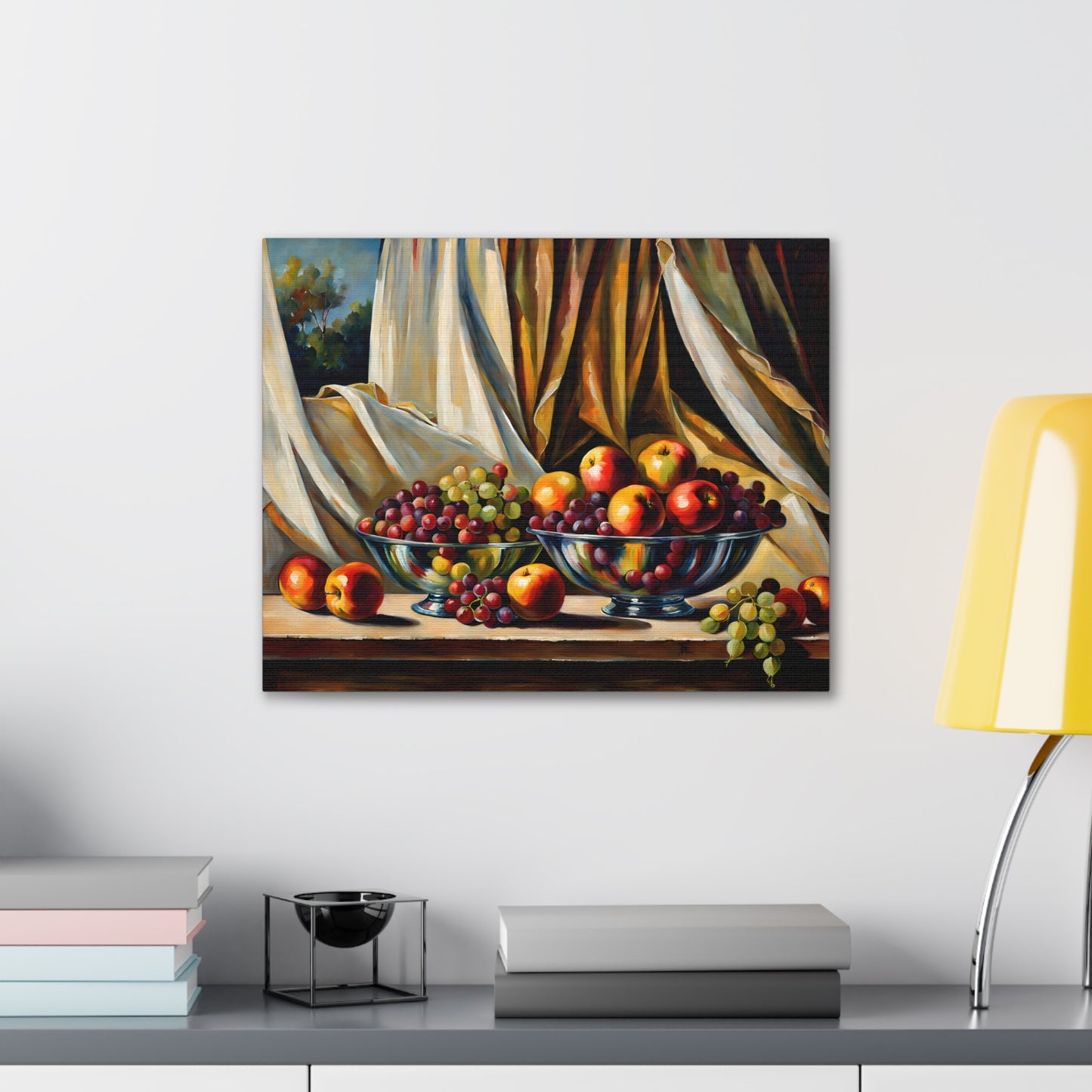 Fruitful Lunch: Classic Oil Painting Wall Décor