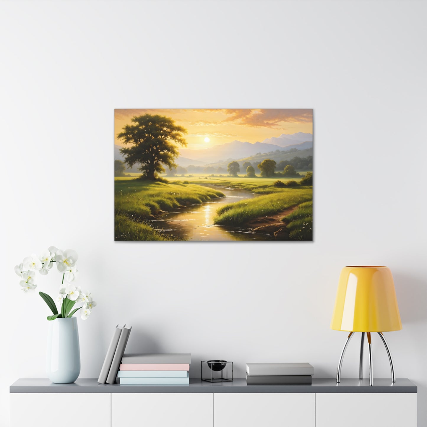 Golden Valley: Classic Oil Painting Wall Décor