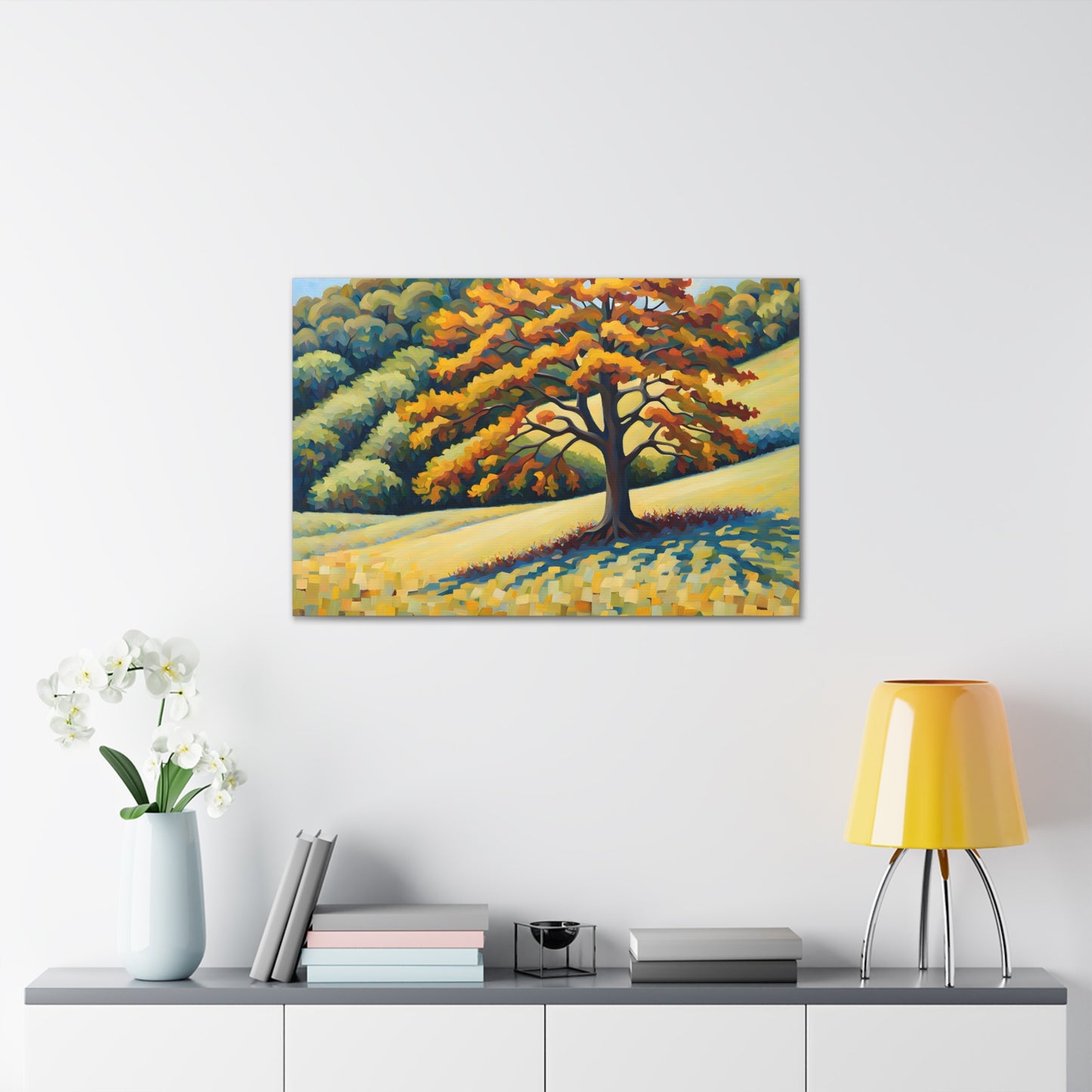 Gentle Solitary: Classic Oil Painting Wall Décor