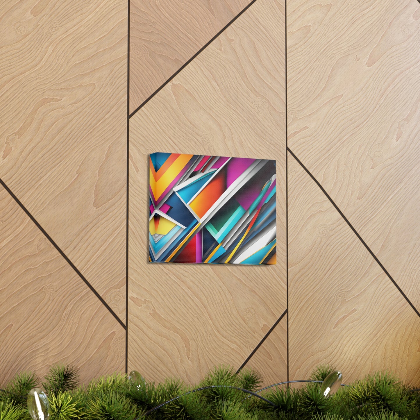 Prismatic Currents: Abstract Wall Décor