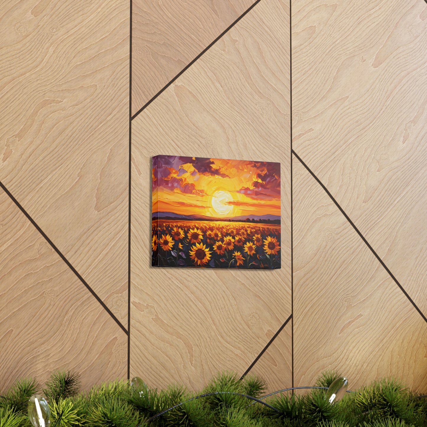 Glowing Garden: Classic Oil Painting Wall Décor