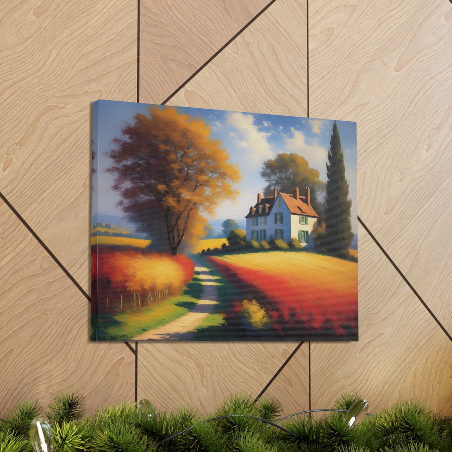 Countryside Charm: Classic Oil Painting Wall Décor