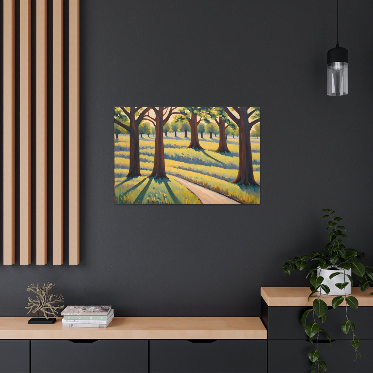 Tranquil Countryside: Classic Oil Painting Wall Décor