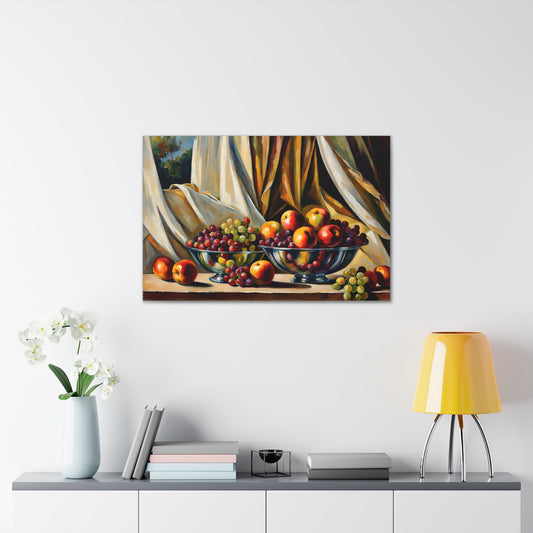 Fruitful Lunch: Classic Oil Painting Wall Décor