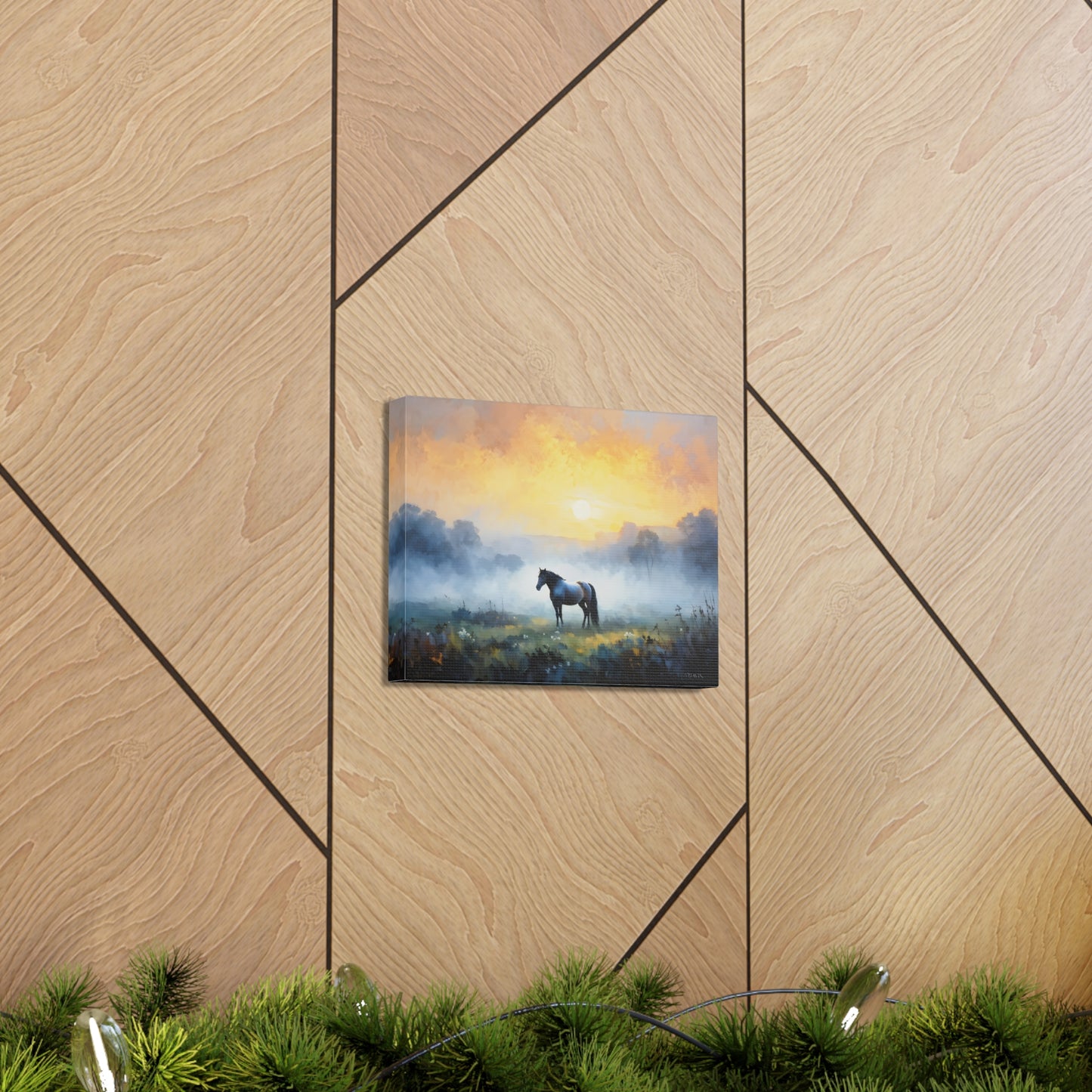 Tranquil Meadows: Classic Oil Painting Wall Décor