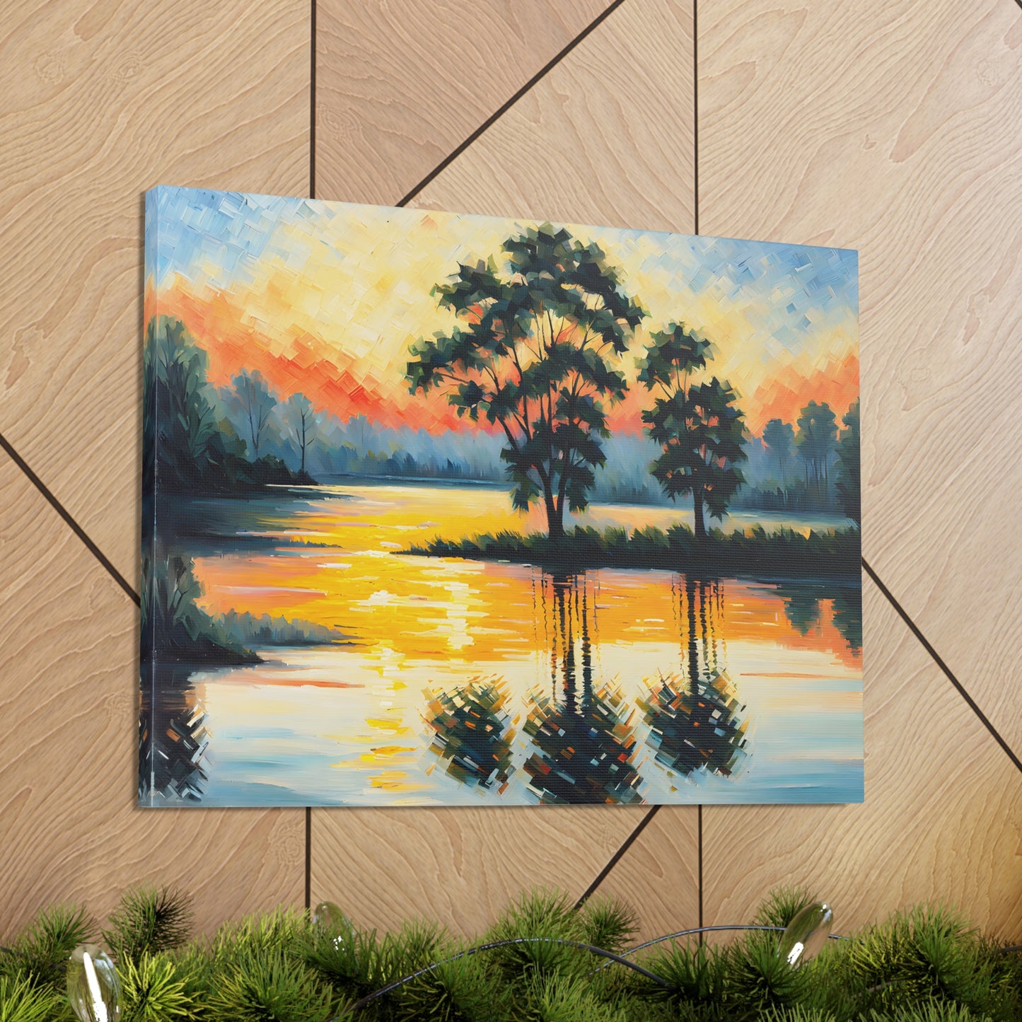 Coastal Meadows: Classic Oil Painting Wall Décor