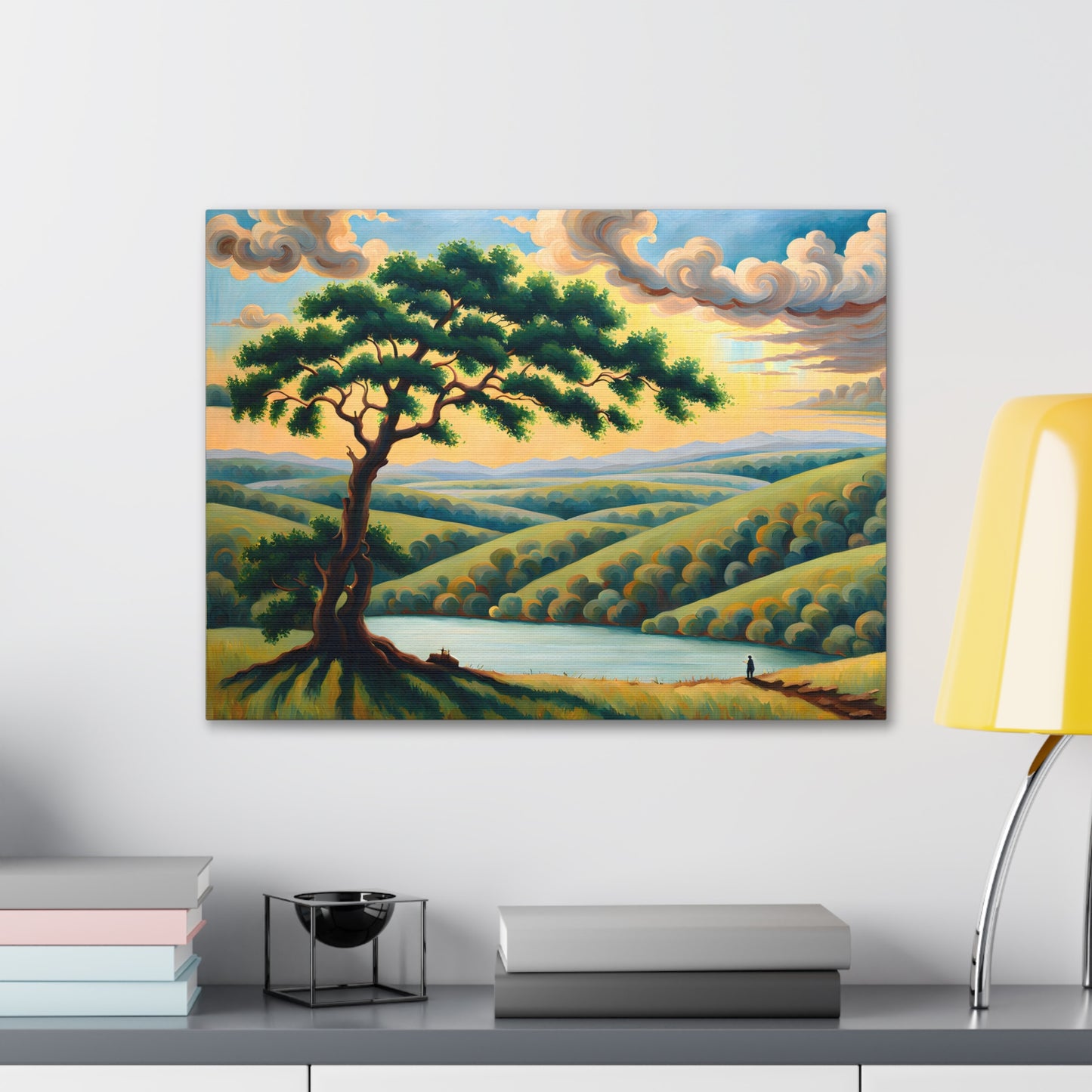 Pine Valley: Classic Oil Painting Wall Décor