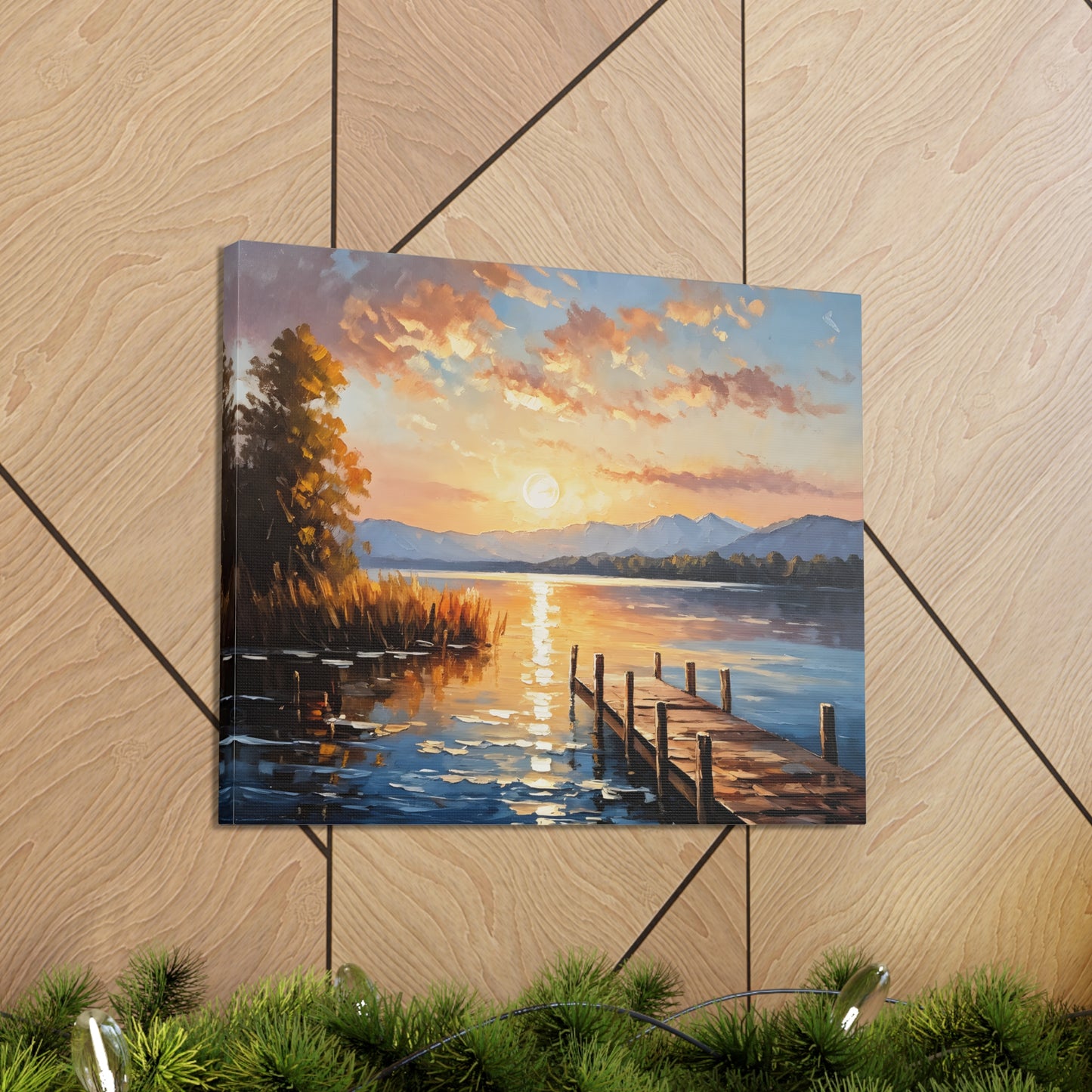 Riverside Retreat: Classic Oil Painting Wall Décor