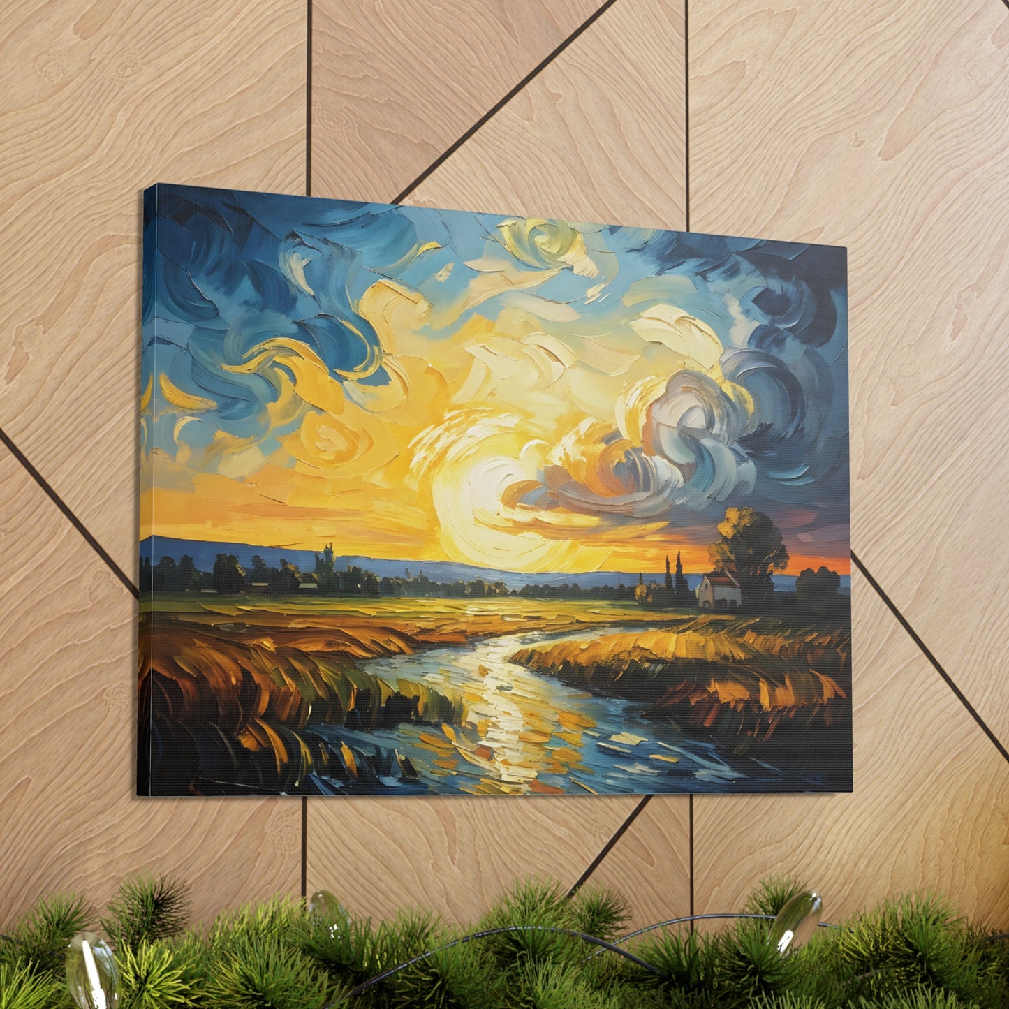 River’s Bend: Classic Oil Painting Wall Décor