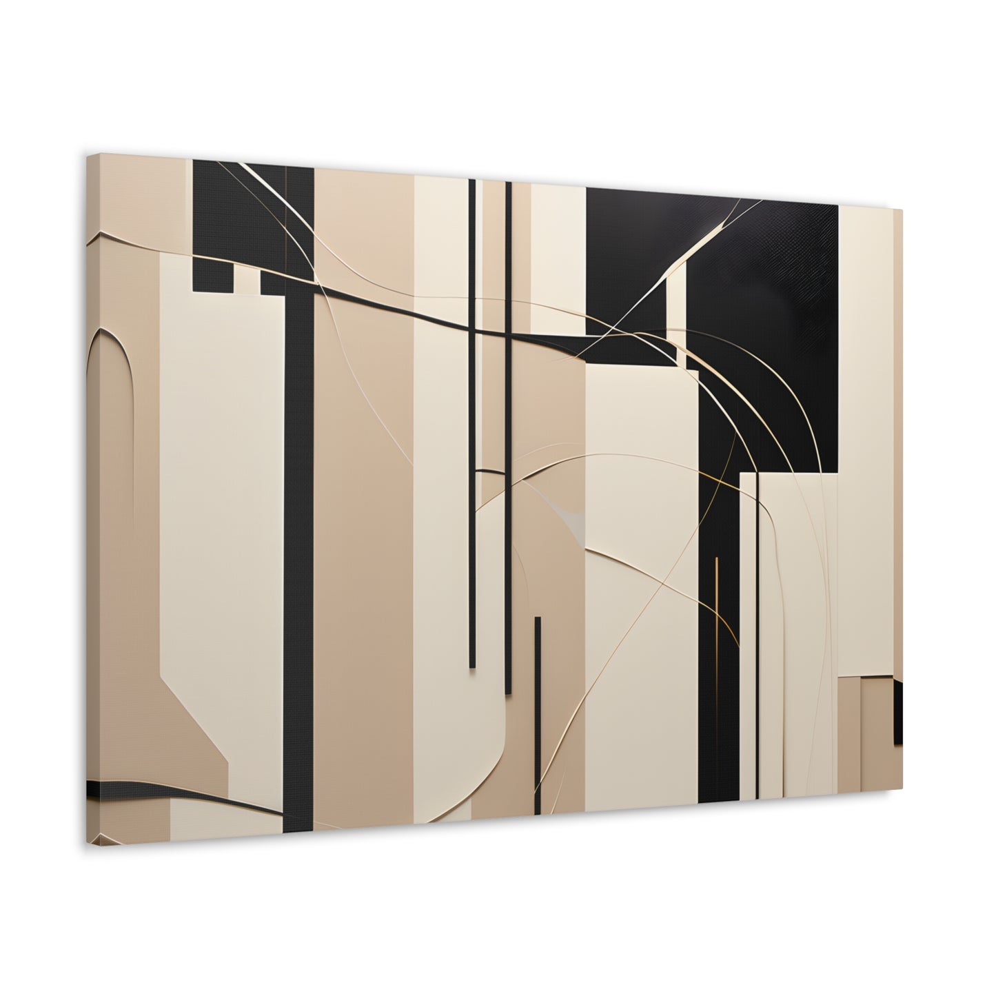 Peaceful Blend: Abstract Beige Wall Décor